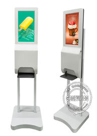 Kiosque automatique de Sanitiser de main de Signage de Digital de kiosque de support de plancher de joint de main d'Android de 21,5 pouces avec la capacité 3000ML